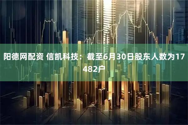 阳德网配资 信凯科技：截至6月30日股东人数为17482户